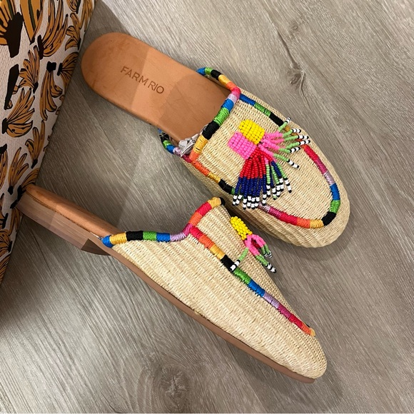 Farm Rio Natural Raffia Mule - Picture 7 of 10